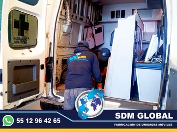Fabricantes de Ambulancias de Traslado Tipo 1 y 2SDM Global Mexico somos una empresa líder en la Venta y Fabricacion de Ambulancias de Traslado Tipo 1 y 2 asi como de unidades medicas moviles, semi remolques, cajas secas, con personal altamente capasitado para su fabricacion. Especialistas den unidades para gobierno.El término ambulancia por lo general se utiliza para designar un vehículo usado para proporcionar cuidados médicos a pacientes que se encuentran lejos de un hospital o bien para trasladar al paciente a un centro médico u hospital donde se pueda seguir de cerca su evolución y practicarle un mayor número de pruebas médicas para su mejora y alivio.Somos una Empresa Mexicana líder en el Mercado con años de experiencia, especialistas como Fabricantes y Venta de Ambulancias de Traslado y Unidades Medicas Moviles, carrocerias, remolques, pipas de agua, autotanques, compactadores de basura, alargado y acorazado de chasis, equipamiento de patrullas, ambulancias de traslado, gruas de arrastre y plataformas, rampas hidraulicas para camioneta y camion, redilas, estaquitas, huacaludas, fabricantes directos de todo tipo de Ambulancias y unidades medicas moviles para gobierno.Somos fabribricantes directos, distribuidores en todo Mexico, comunicate y te atenderemos personalmente.