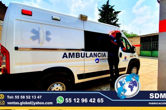 Fabricantes de Ambulancias de Traslado Tipo 1 y 2SDM Global Mexico somos una empresa líder en la Venta y Fabricacion de Ambulancias de Traslado Tipo 1 y 2 asi como de unidades medicas moviles, semi remolques, cajas secas, con personal altamente capasitado para su fabricacion. Especialistas den unidades para gobierno.El término ambulancia por lo general se utiliza para designar un vehículo usado para proporcionar cuidados médicos a pacientes que se encuentran lejos de un hospital o bien para trasladar al paciente a un centro médico u hospital donde se pueda seguir de cerca su evolución y practicarle un mayor número de pruebas médicas para su mejora y alivio.Somos una Empresa Mexicana líder en el Mercado con años de experiencia, especialistas como Fabricantes y Venta de Ambulancias de Traslado y Unidades Medicas Moviles, carrocerias, remolques, pipas de agua, autotanques, compactadores de basura, alargado y acorazado de chasis, equipamiento de patrullas, ambulancias de traslado, gruas de arrastre y plataformas, rampas hidraulicas para camioneta y camion, redilas, estaquitas, huacaludas, fabricantes directos de todo tipo de Ambulancias y unidades medicas moviles para gobierno.Somos fabribricantes directos, distribuidores en todo Mexico, comunicate y te atenderemos personalmente.