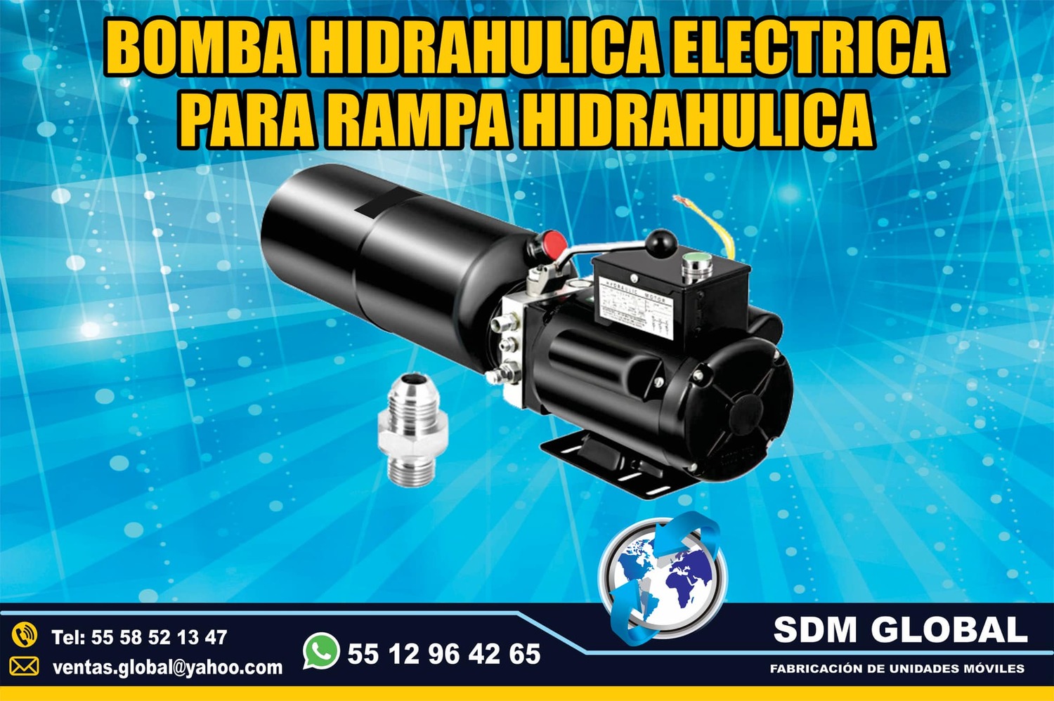 <span style="font-weight: bold;">Venta de Bomba electrica para Rampas Hidraulicas </span><br>