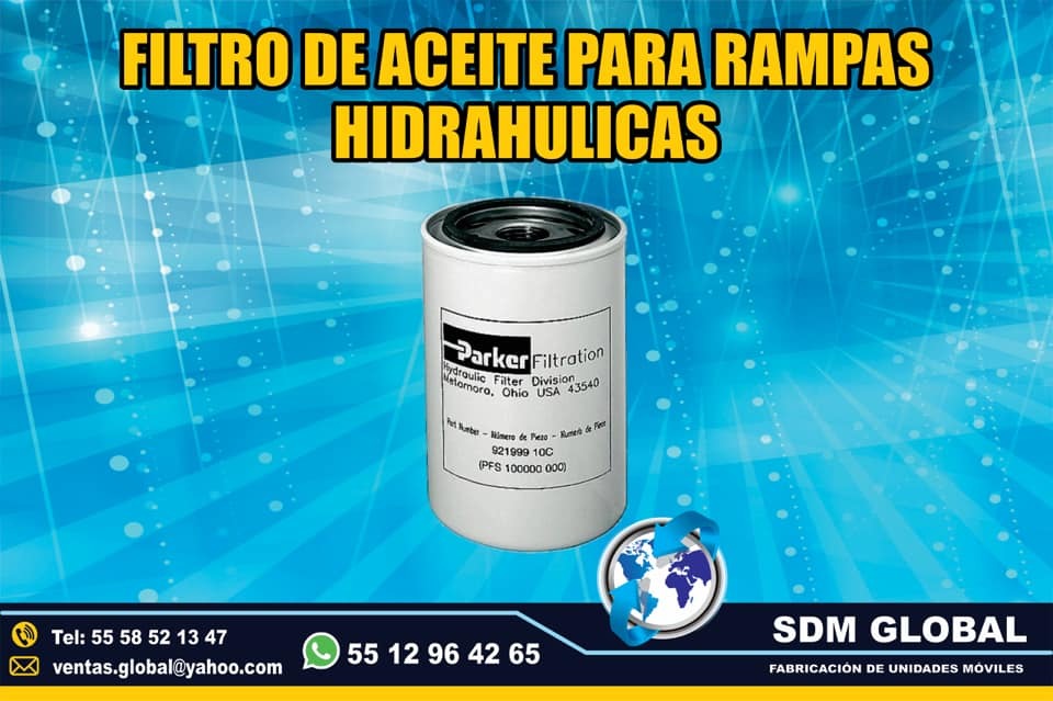 <span style="font-weight: bold;">Venta de Filtro de aceite para Rampas Hidraulicas </span><br>