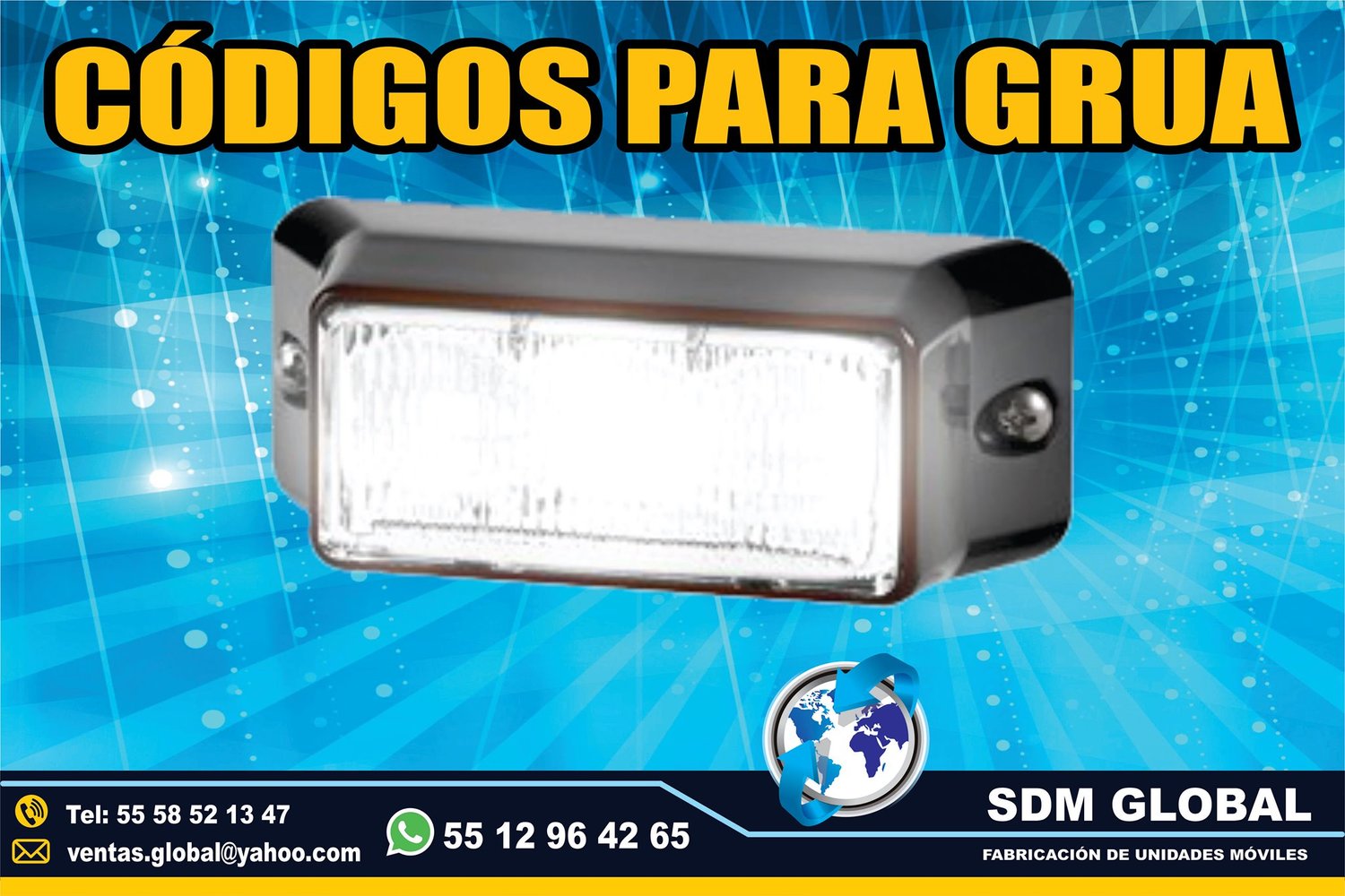 Venta de Codigos leds para Gruas de Plataforma Arrastre Salvamento <br>