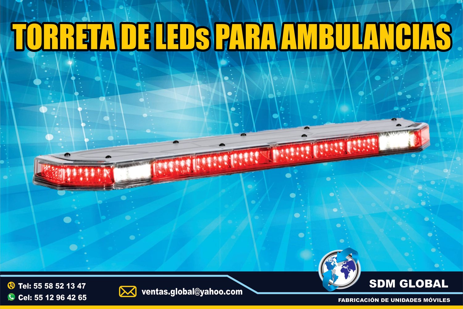 <span style="font-weight: bold;">Venta de Barra o Torreta para patrullas color rojo Epcom&nbsp;</span><br>