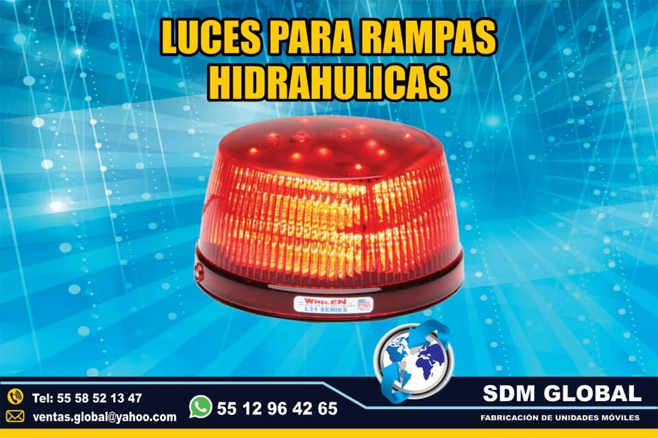 <span style="font-weight: bold;">Venta de Mini Torreta color ambar auxiliar para Rampas Hidraulicas </span><br>