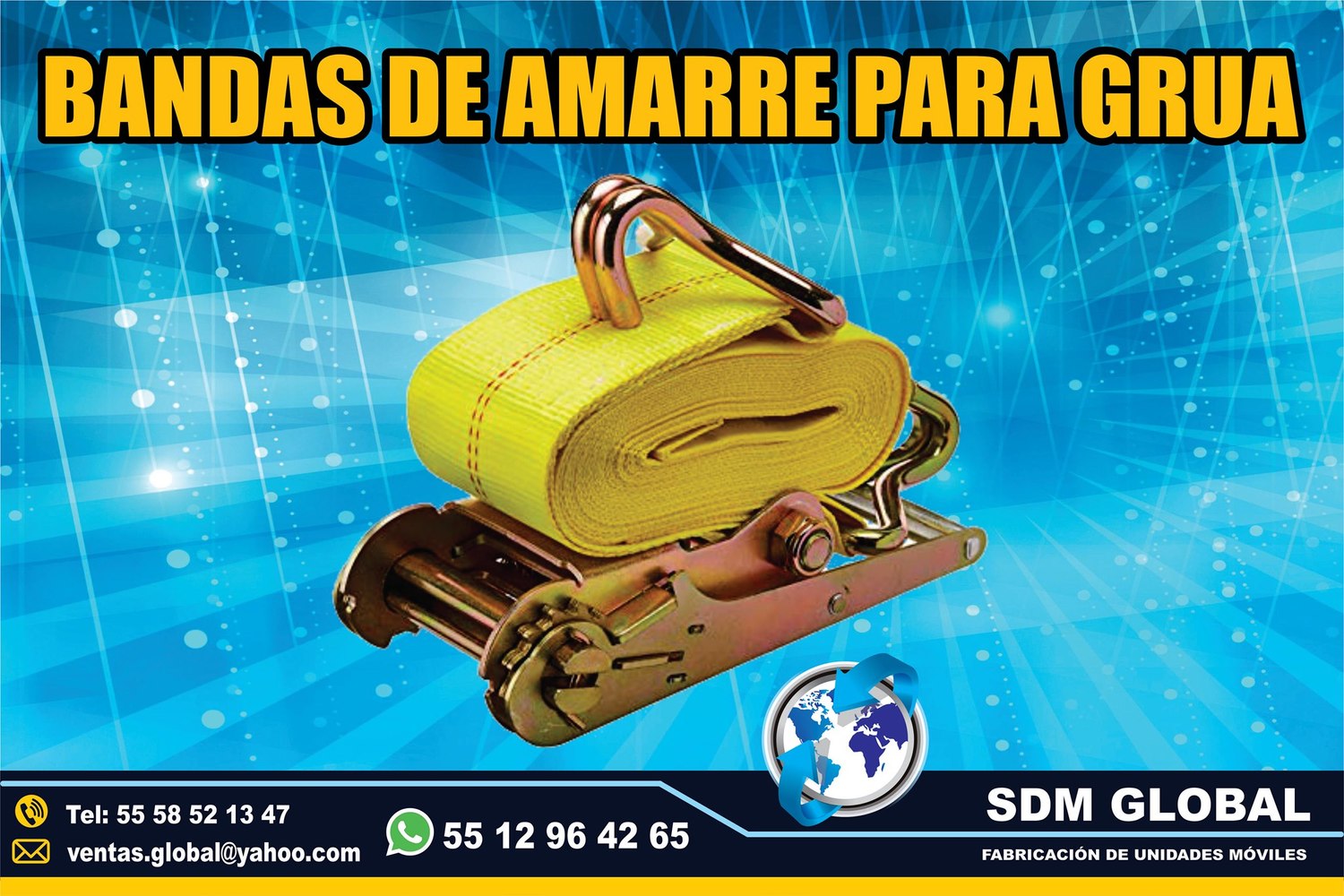 Venta de Bandas Matracas para rieles logisticos y amarres <br>