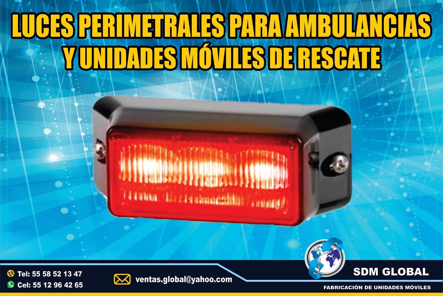 Venta de Luces Perimetrales para Ambulancias de Traslado Tipo I, II&nbsp;&nbsp;<br>