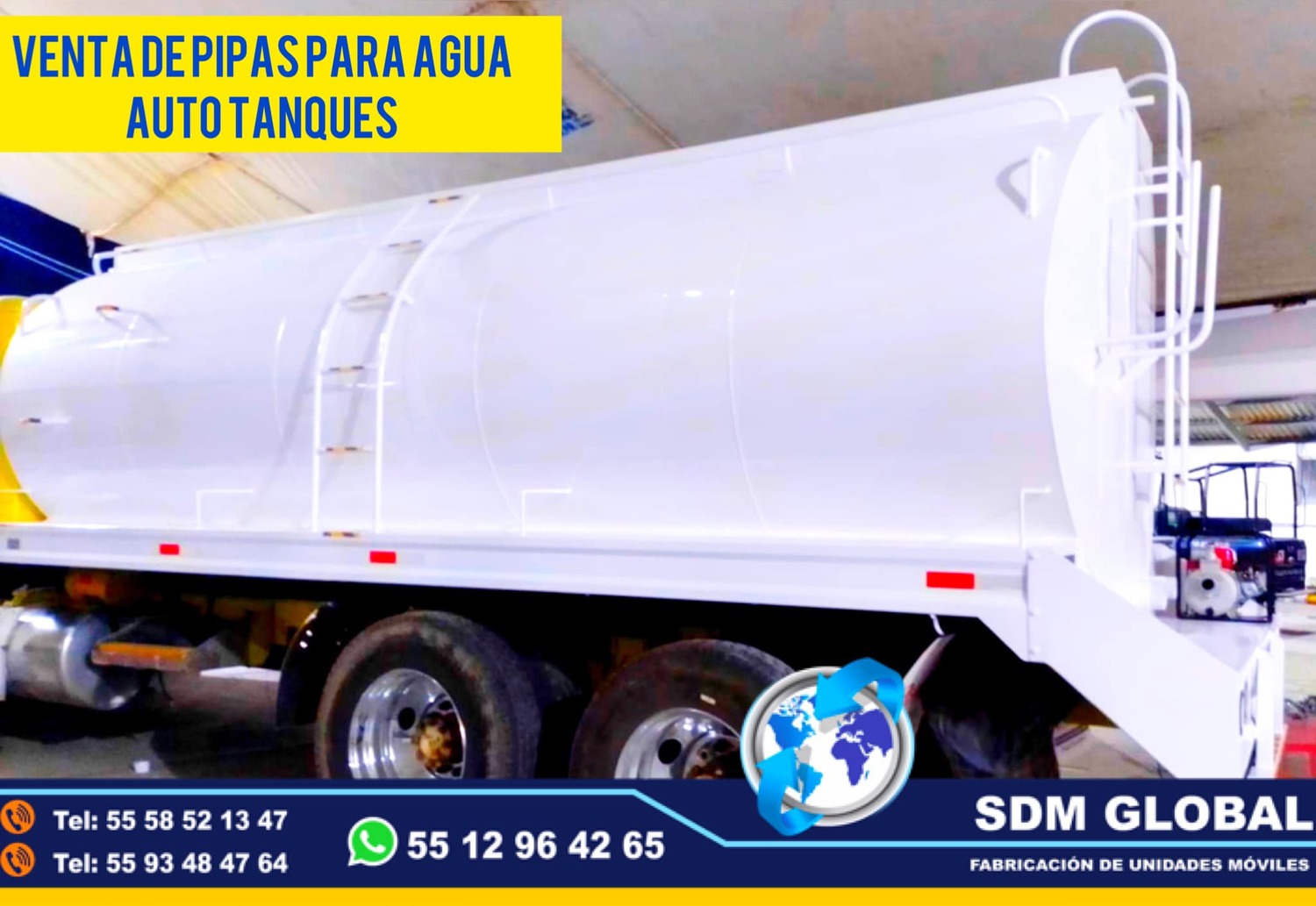 <span style="font-weight: bold;">Fabrica de tanque para pipa para agua Venta en Mexico </span><br>