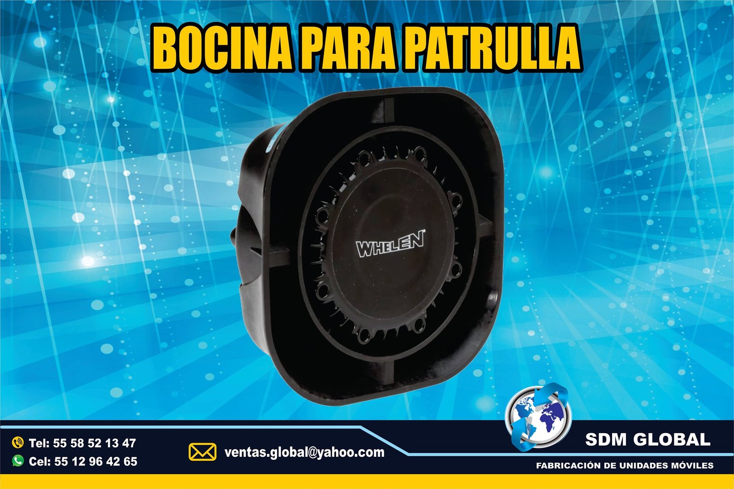 <span style="font-weight: bold;">Venta de Bocina y equipo para patrullas Marca WHELEN&nbsp;&nbsp;</span><br>