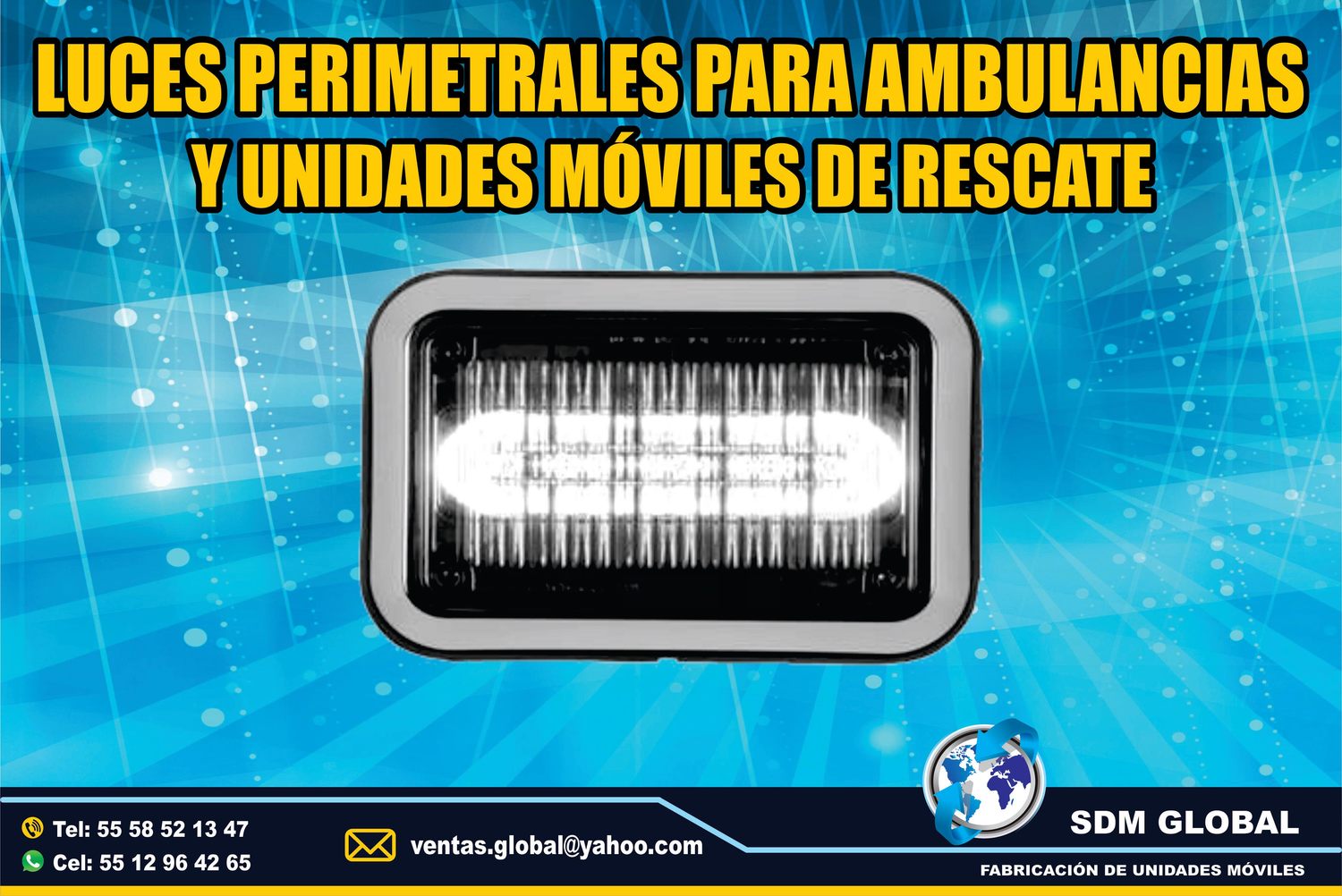 <span style="font-weight: bold;">Venta de Luces Perimetrales para Ambulancias de Traslado Tipo I, II </span><br>