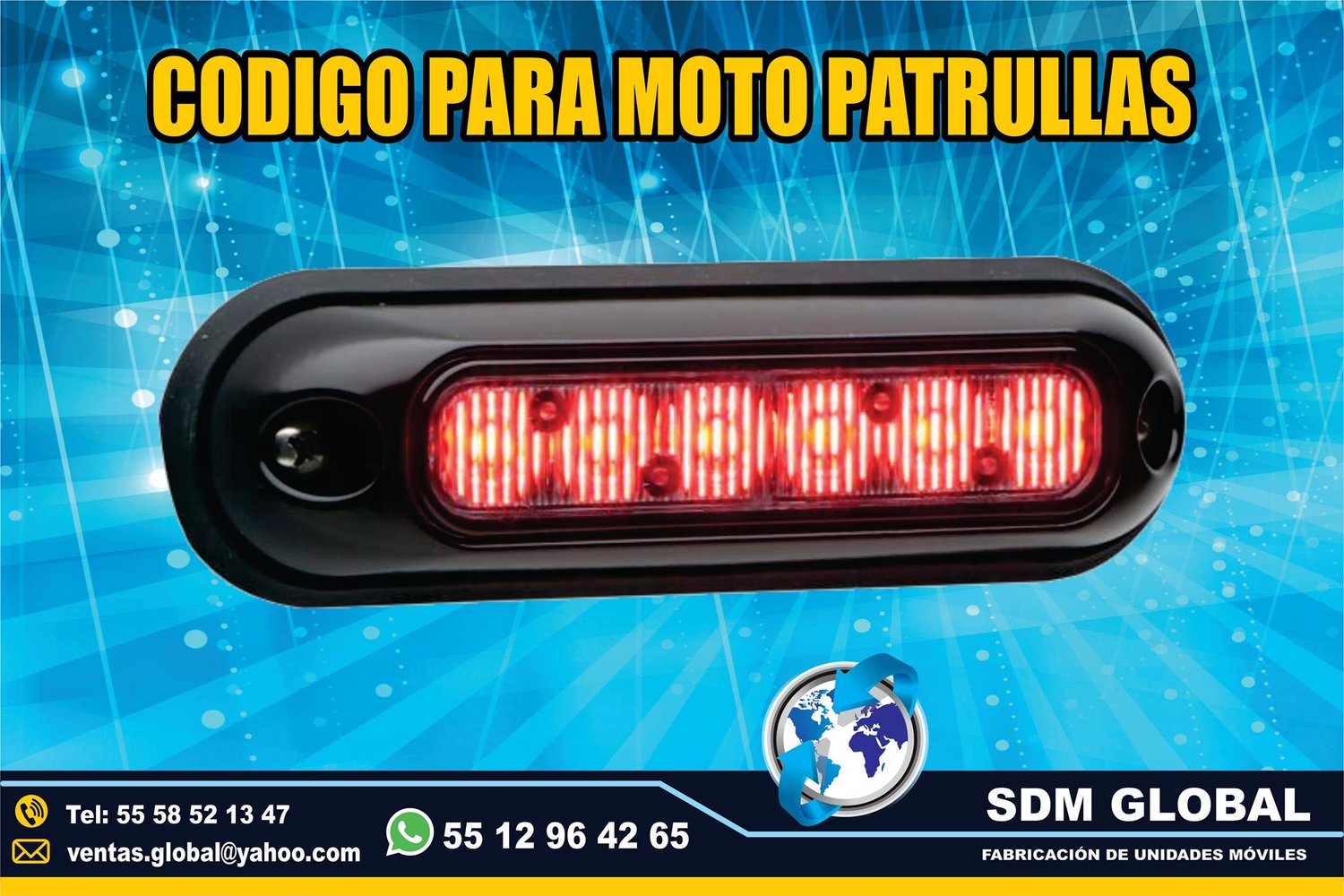 <span style="font-weight: bold;">Venta de Codigos Estrobos y Luces para patrullas rojo&nbsp;</span><br>