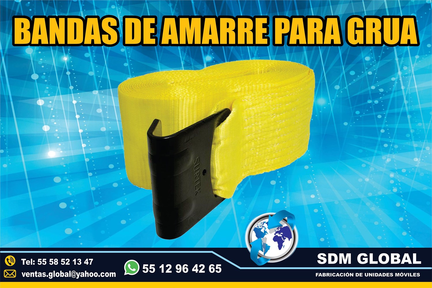 Venta de Bandas Matracas para rieles logisticos y amarres <br>