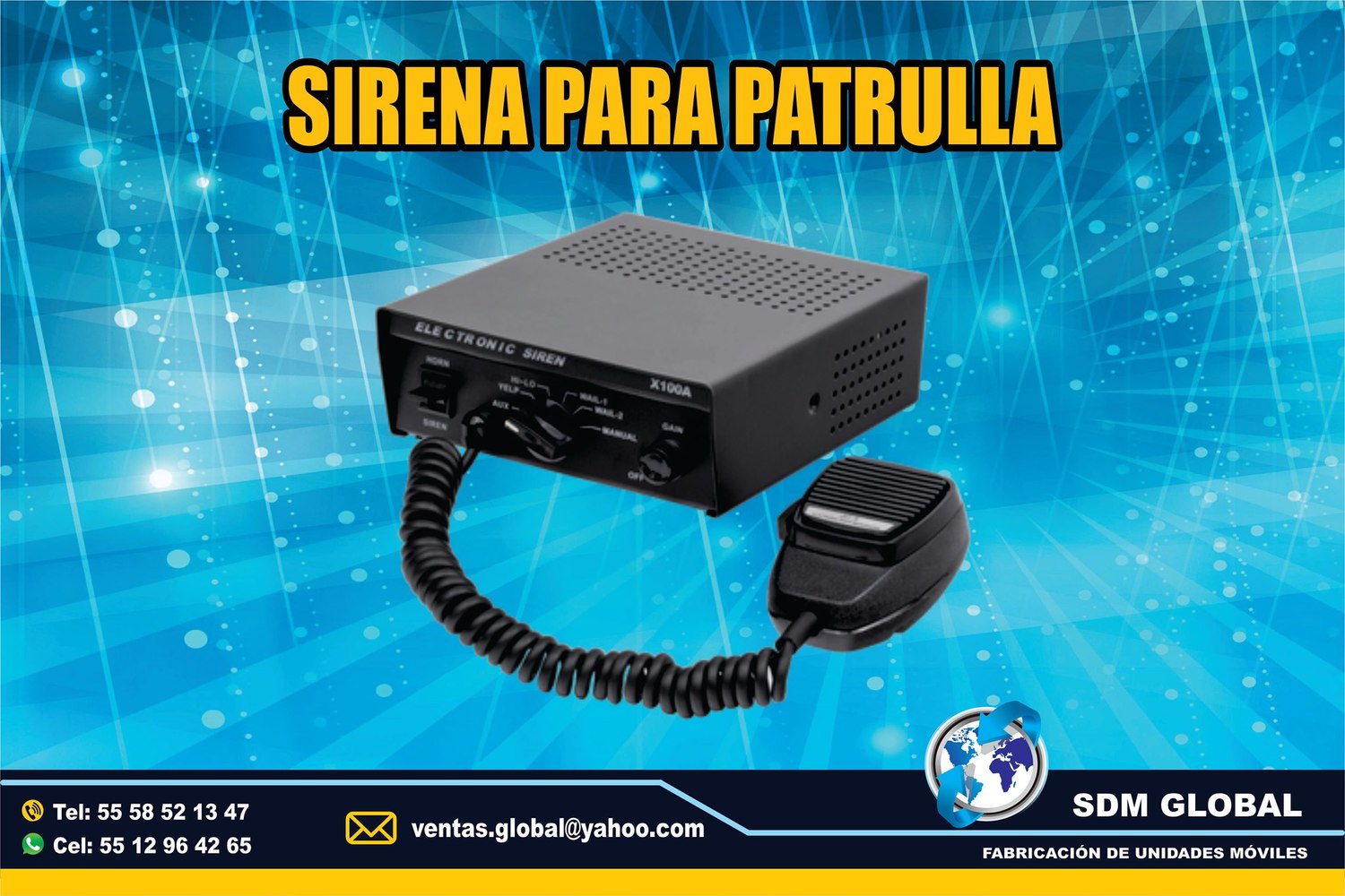 <span style="font-weight: bold;">Venta de Sirena para patrullas MARCA Federal Signal&nbsp;&nbsp;</span><br>