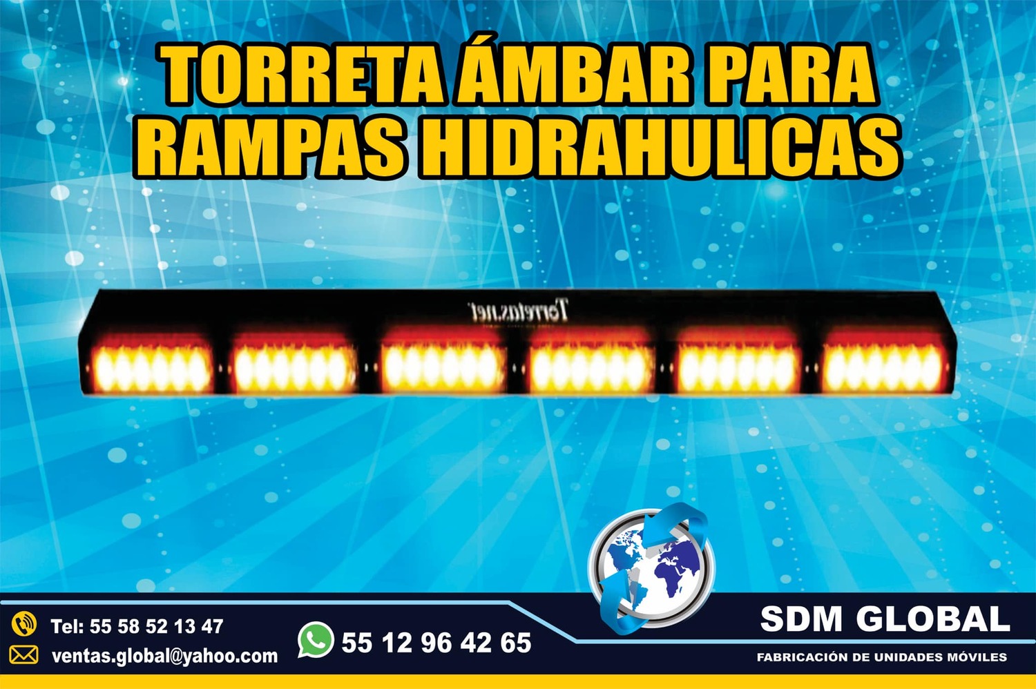 <span style="font-weight: bold;">Venta de Barra de luces Torreta leds para cajas y carrocerias plataformas remolques </span><br>