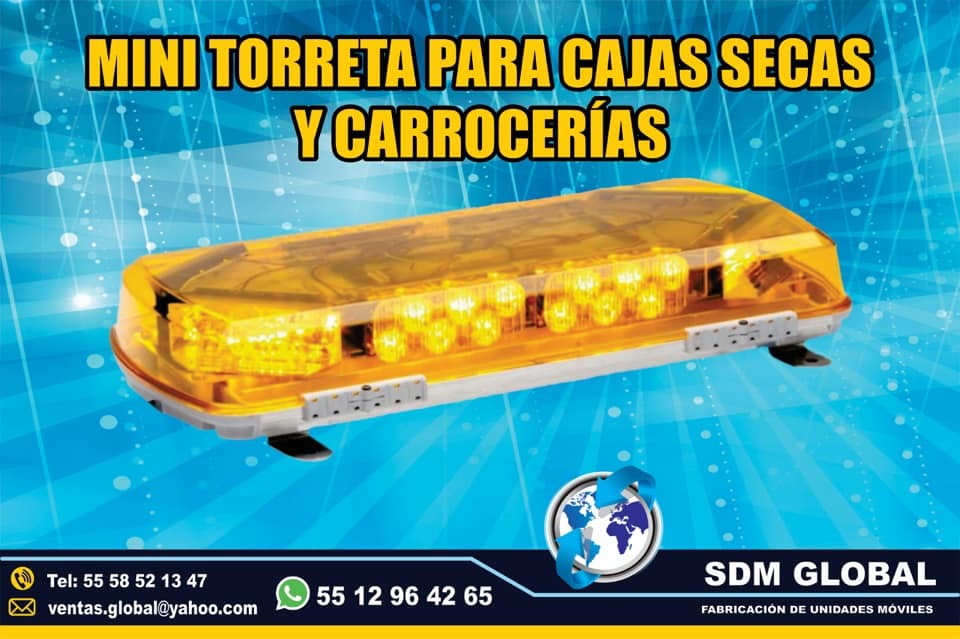 <span style="font-weight: bold;">Venta de Mini Torreta para patrullas color ambar Federal Signal&nbsp;</span><br>