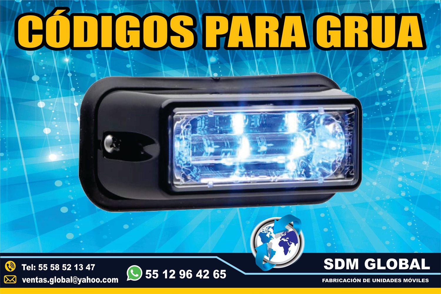 Venta de Codigos leds para Gruas de Plataforma Arrastre Salvamento <br>