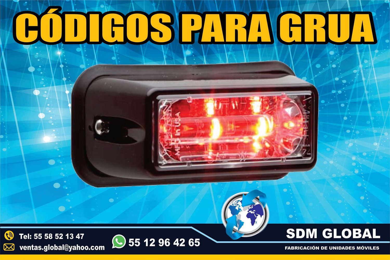 Venta de Codigos leds para Gruas de Plataforma Arrastre Salvamento <br>