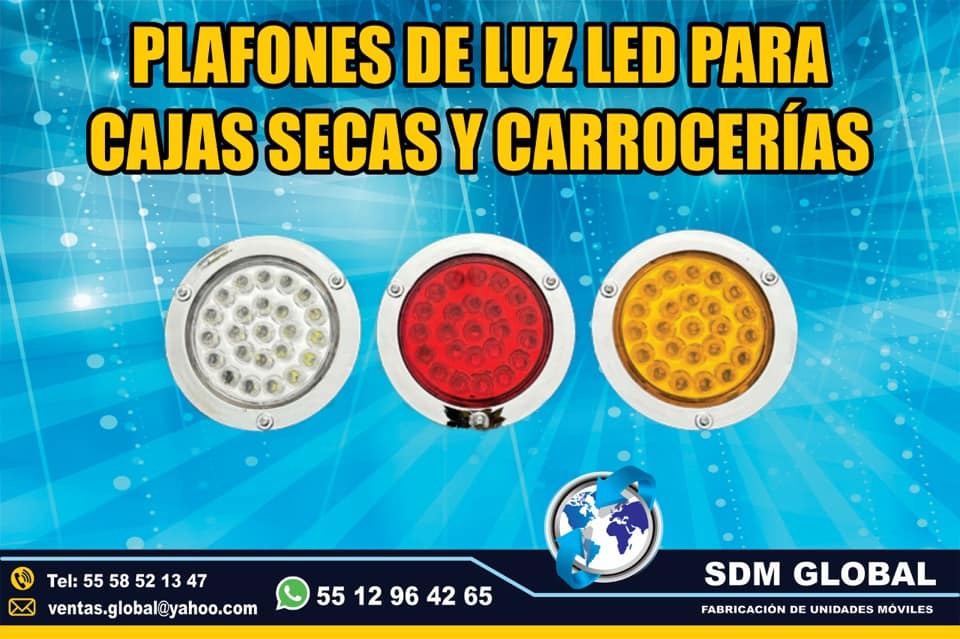 <span style="font-weight: bold;">Venta de Plafones Leds para cajas y carrocerias plataformas remolques en Mexico </span><br>