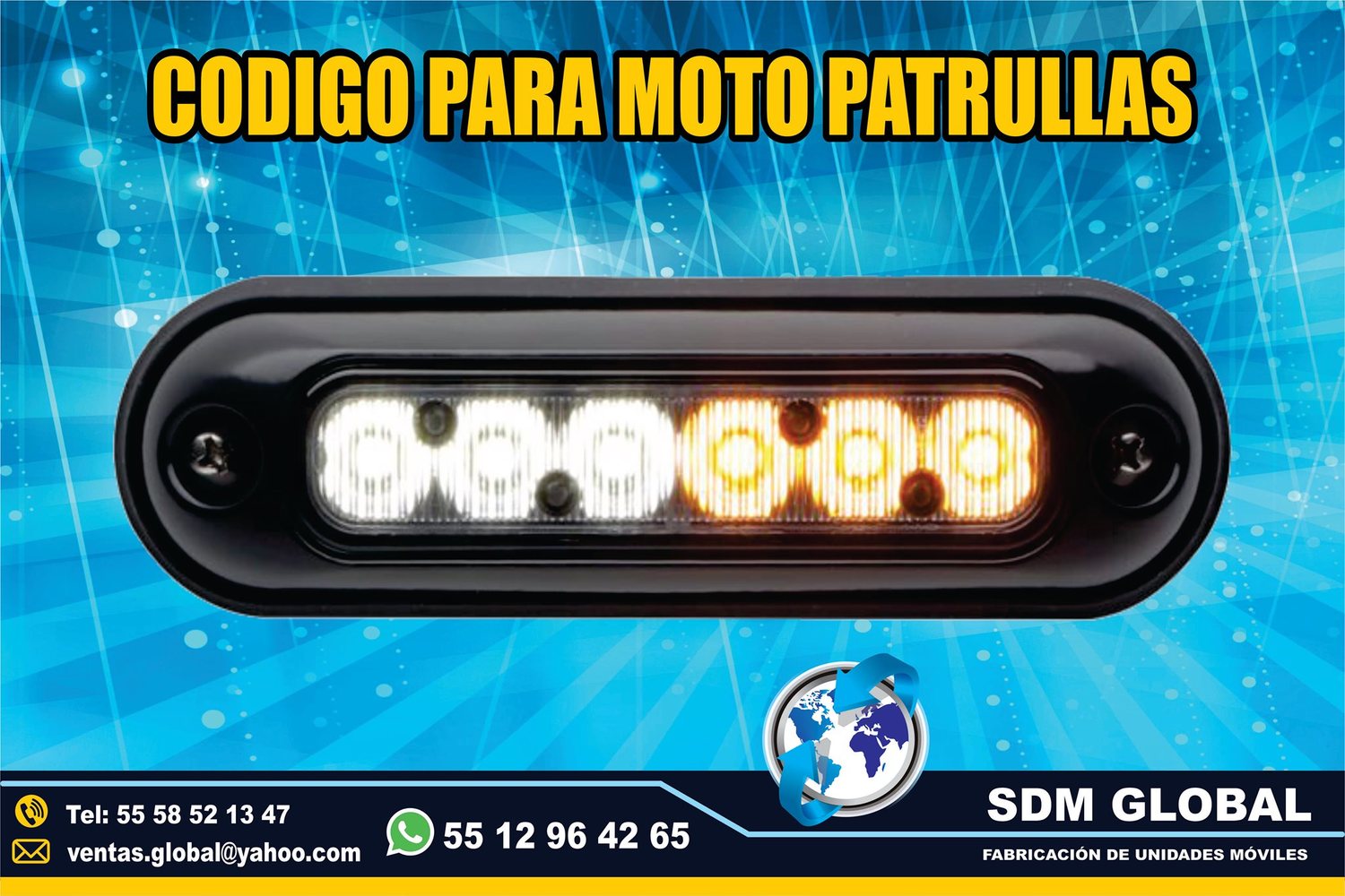 <span style="font-weight: bold;">Venta de Codigos Estrobos y Luces para patrullas ambar&nbsp;</span><br>