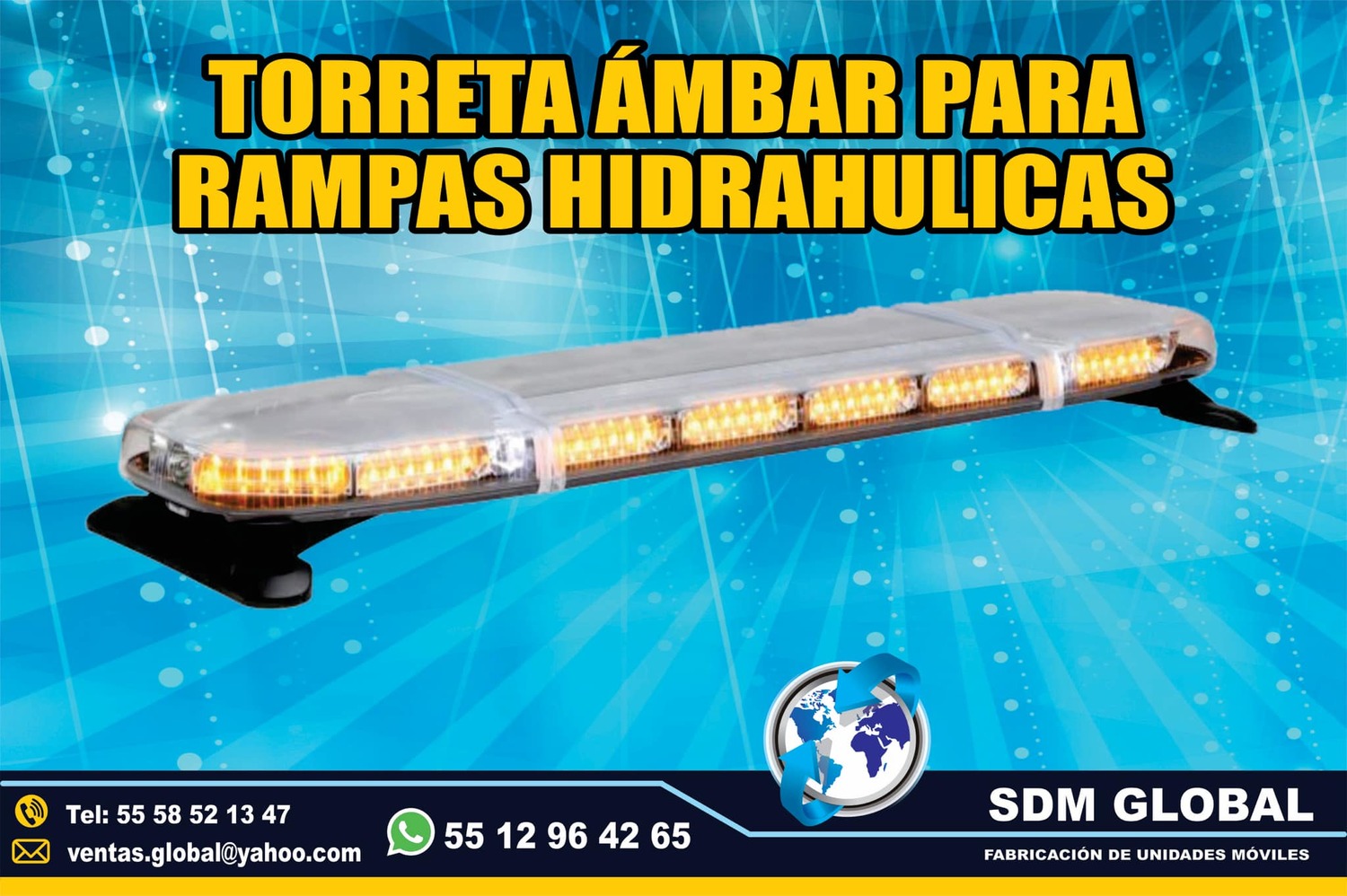 <span style="font-weight: bold;">Venta de Barra de luces Torreta leds para cajas y carrocerias plataformas remolques </span><br>