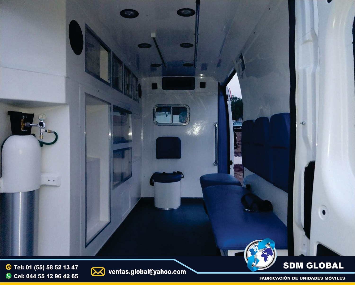 <span style="font-weight: bold;">Equipamiento de Ambulancias de traslado en SDM Global Mexico&nbsp;</span><br>