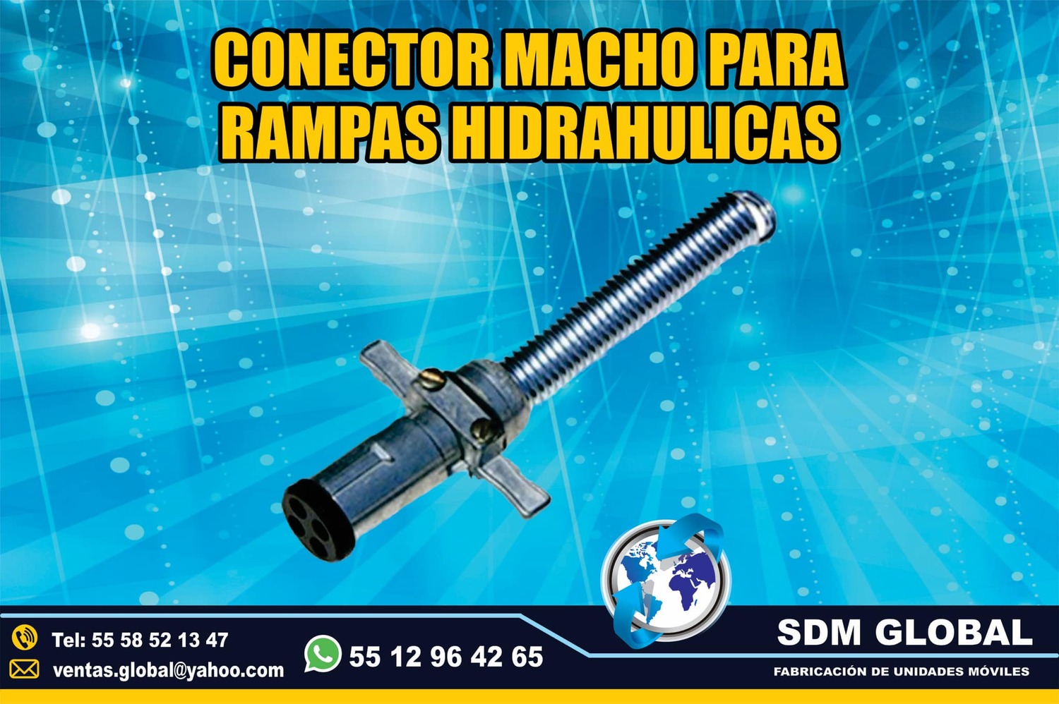 <span style="font-weight: bold;">Venta de Conector macho para Rampas Hidraulicas </span><br>