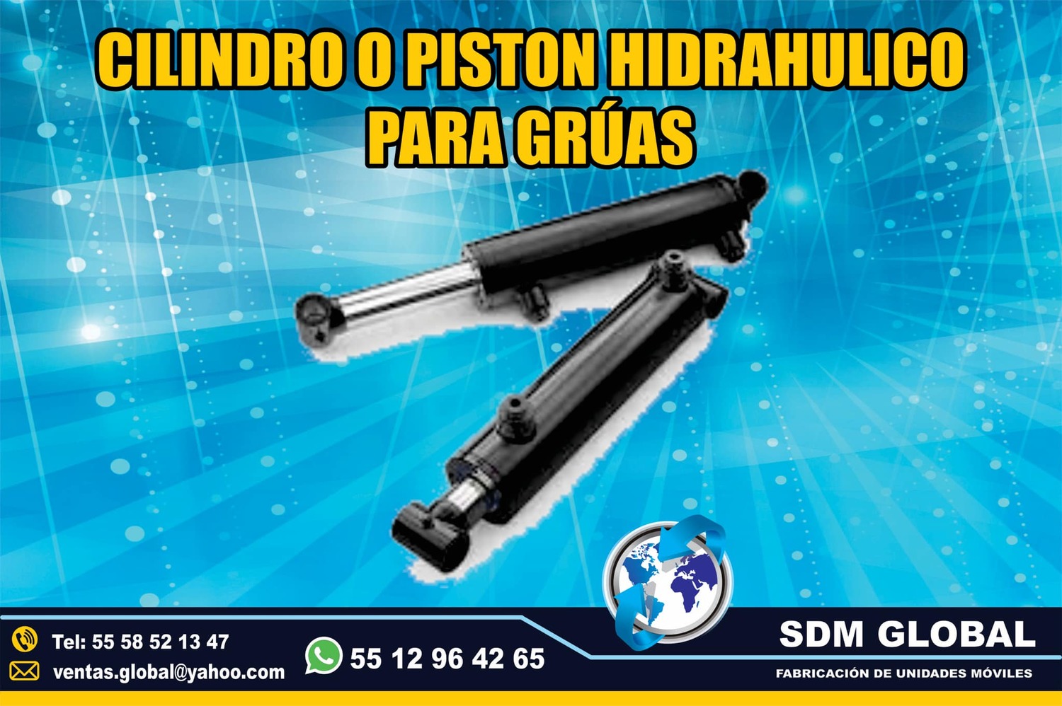 Venta de Pistones hidraulicos para Gruas de Plataforma Arratre <br>