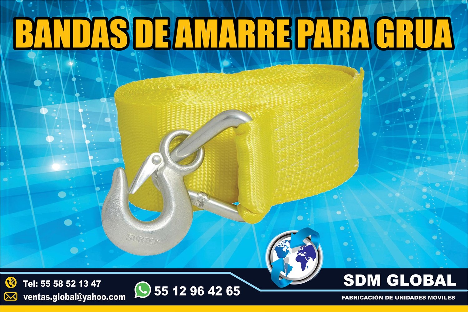 Venta de Bandas Matracas para rieles logisticos y amarres <br>