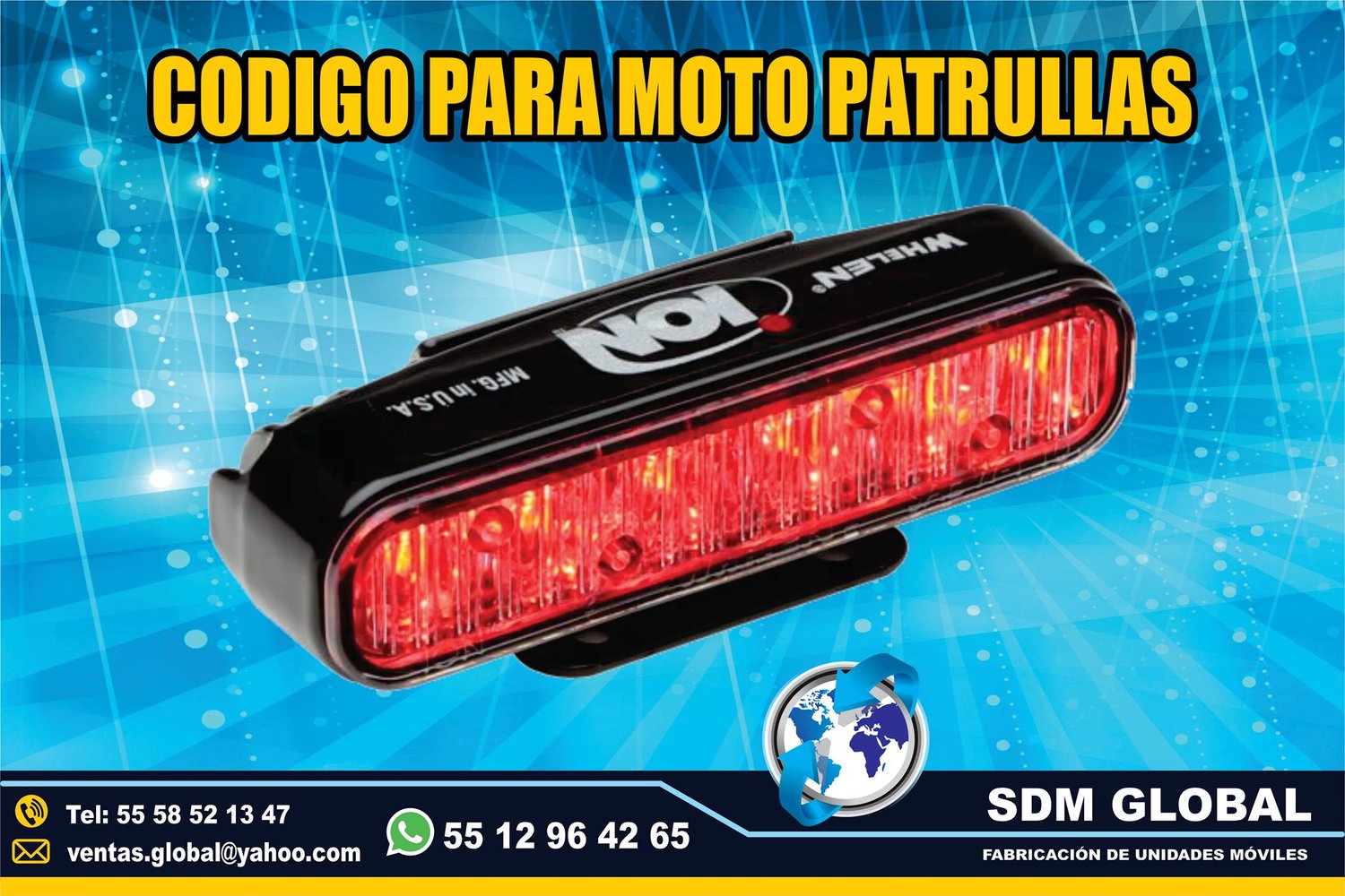 <span style="font-weight: bold;">Venta de Codigos Estrobos y Luces para patrullas rojo&nbsp;</span><br>