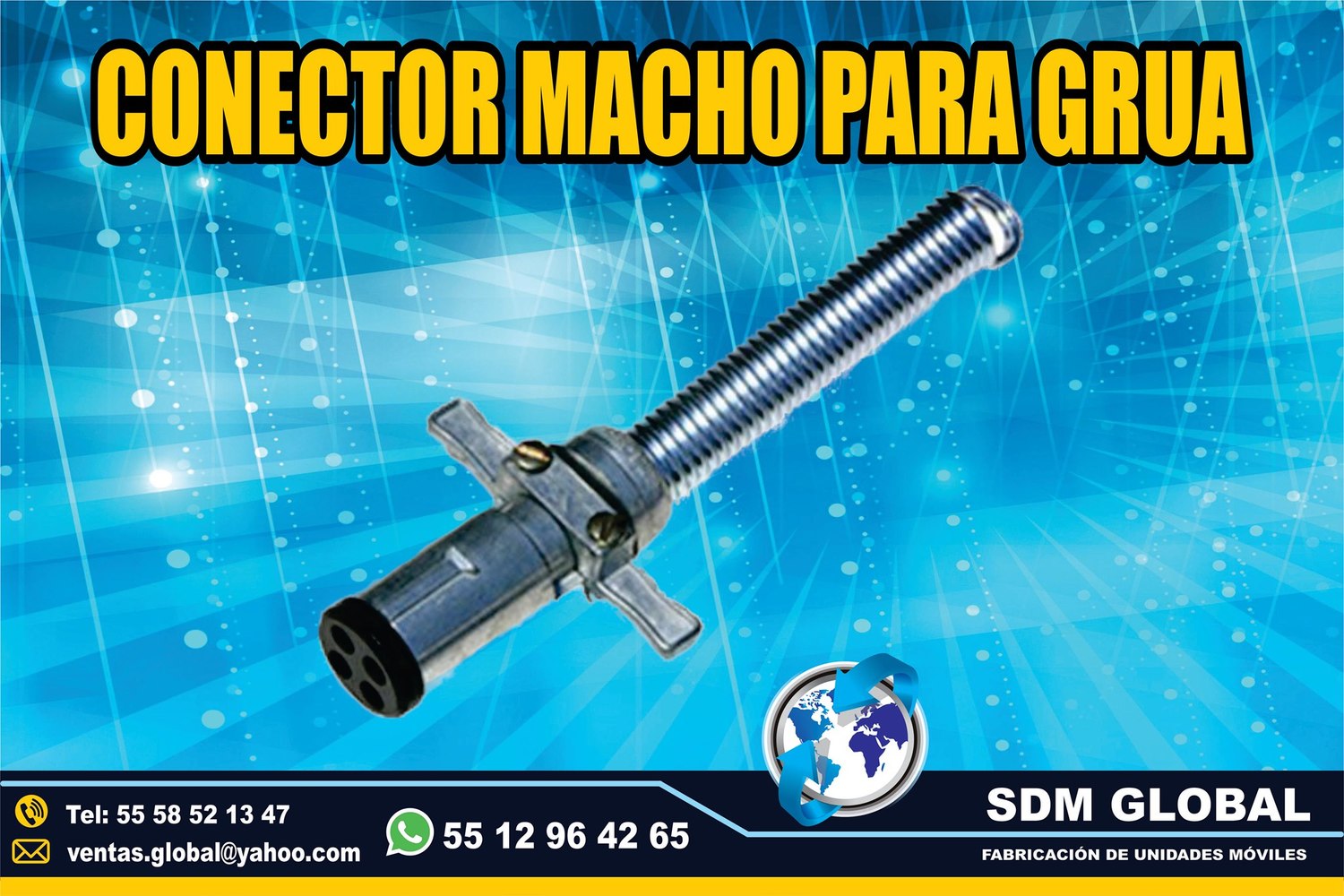 Venta de Conector macho para Gruas de Plataforma Arrastre Salvamento <br>