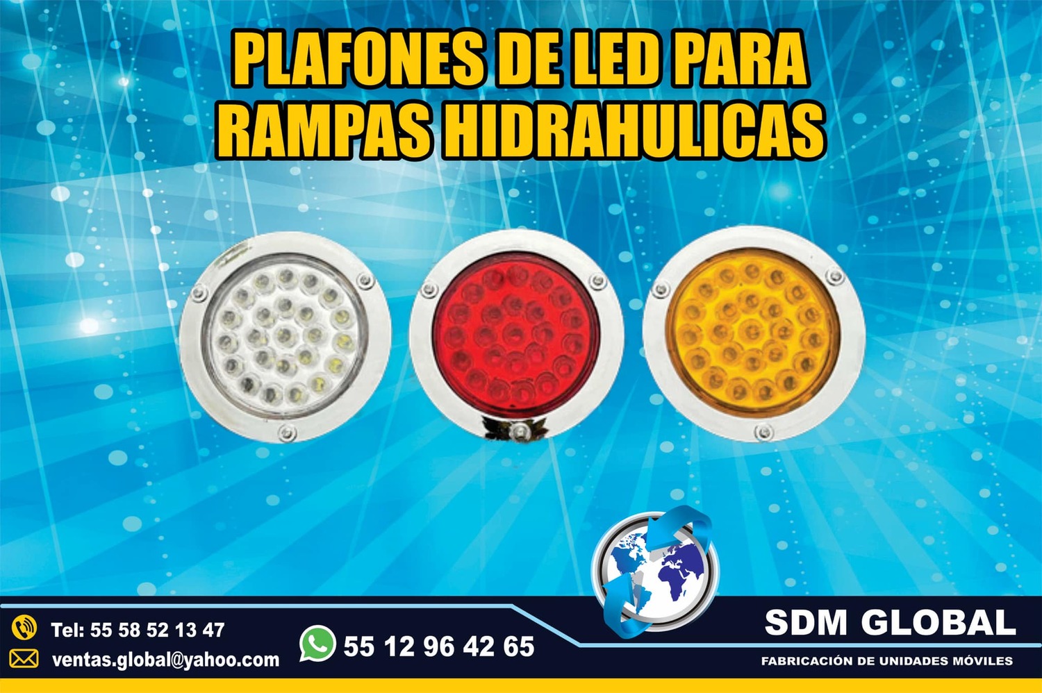 <span style="font-weight: bold;">Venta de Plafones Led para Rampas Hidraulicas </span><br>