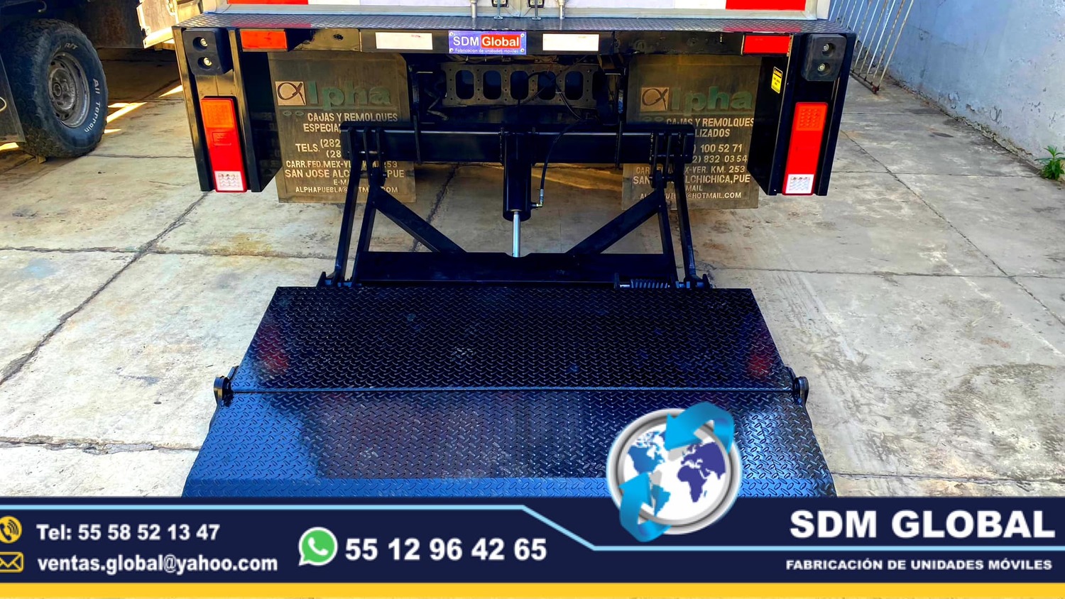 <span style="font-weight: bold;">Rampa Hidraulica para rabones y rabones de 1200 kilos  </span><br>
