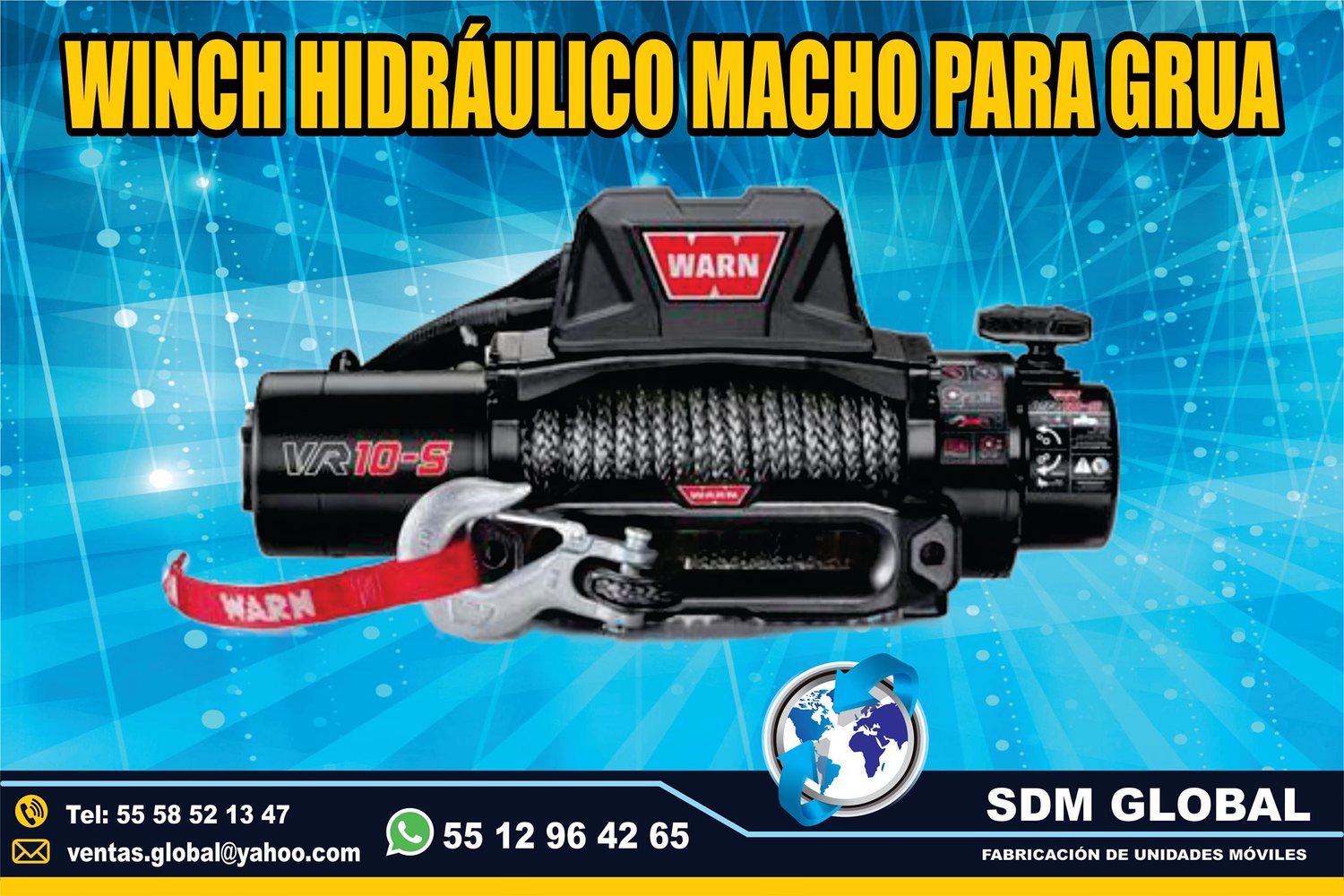 Venta de Winch electrico para Gruas de Plataforma Arrastre Salvamento <br>