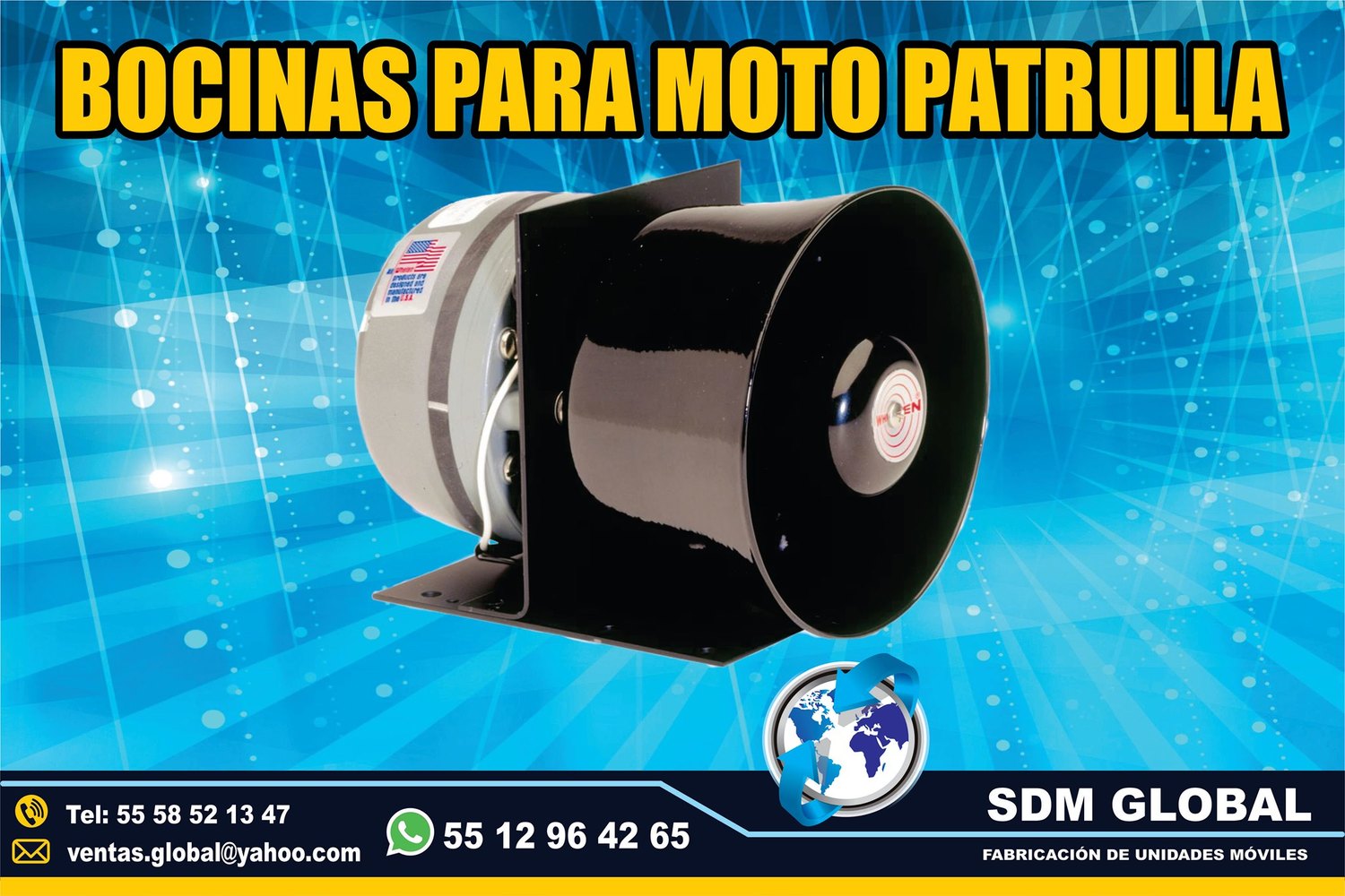<span style="font-weight: bold;">Venta de Bocina para Motopatrullas Marca Federal Signal&nbsp;&nbsp;</span><br>