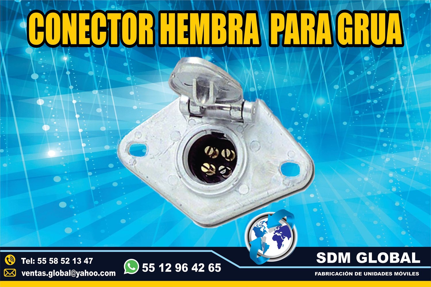 Venta de Conector Hembra para Gruas de Plataforma Arrastre Salvamento <br>