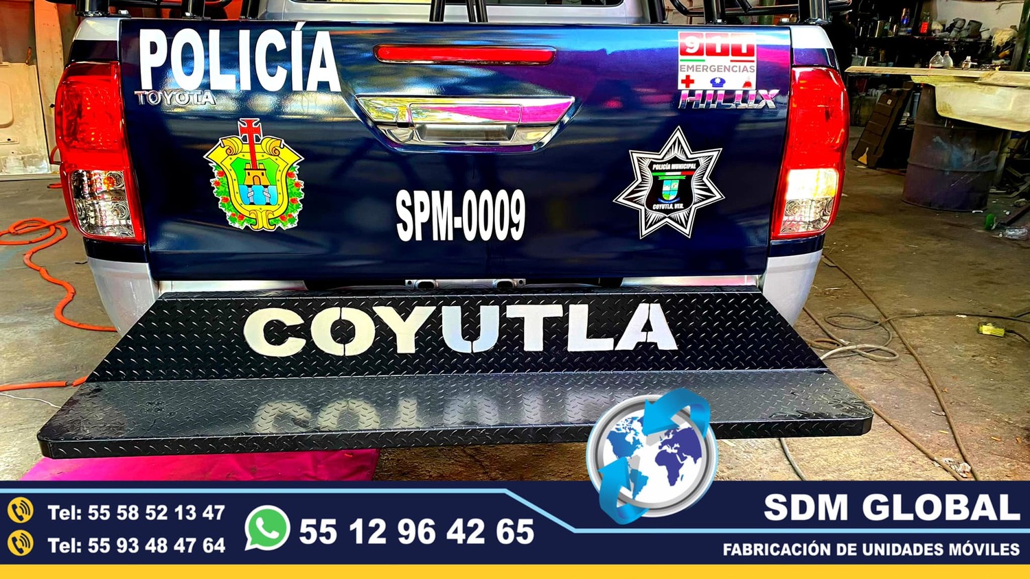 <span style="font-weight: bold;">Defensa trasera tipo escalon con siglas para patrullas&nbsp; &nbsp;&nbsp;</span><br>