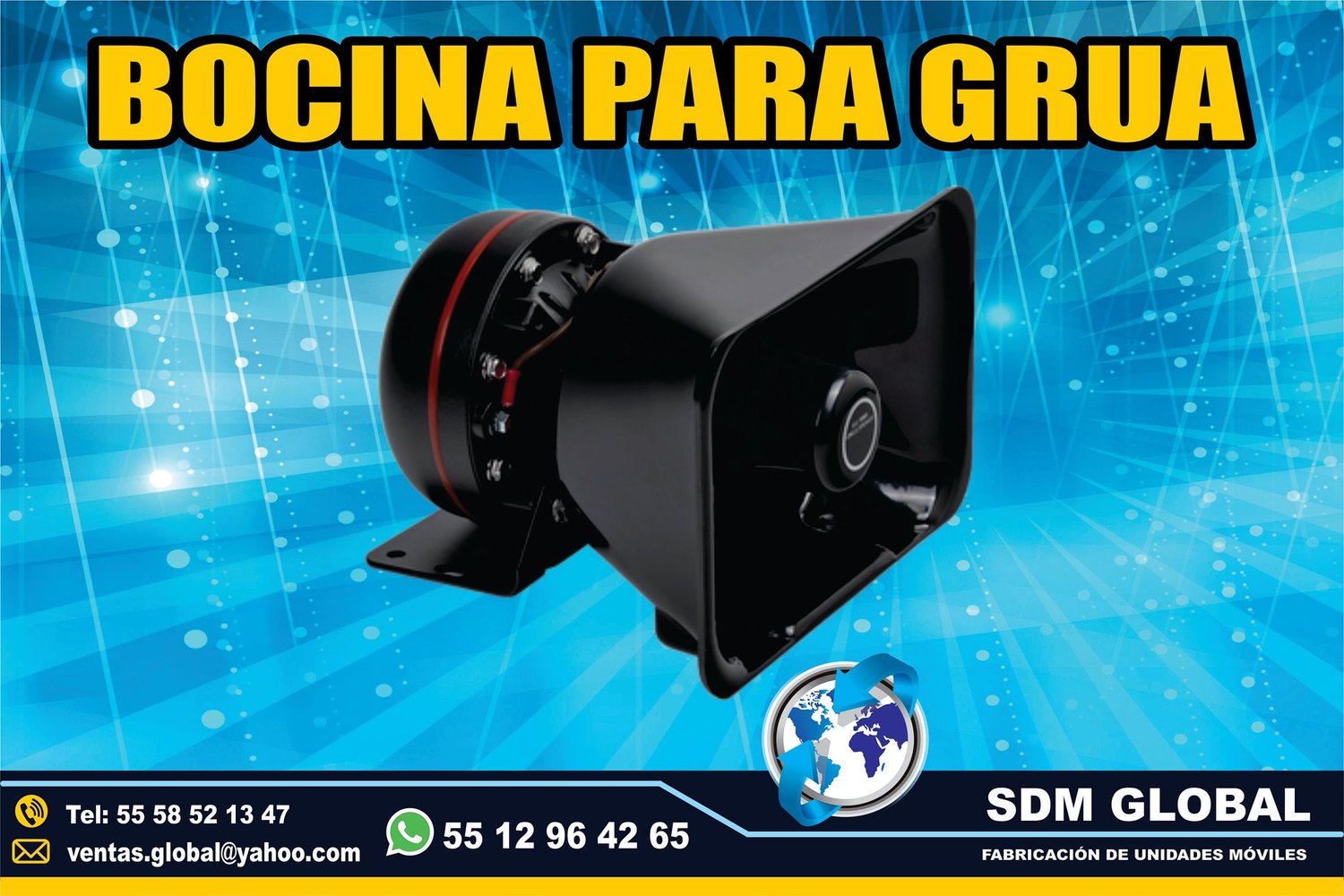 Venta de Bocina para ambulancias Gruas de Plataforma Arrastre Salvamento Epcom System <br>