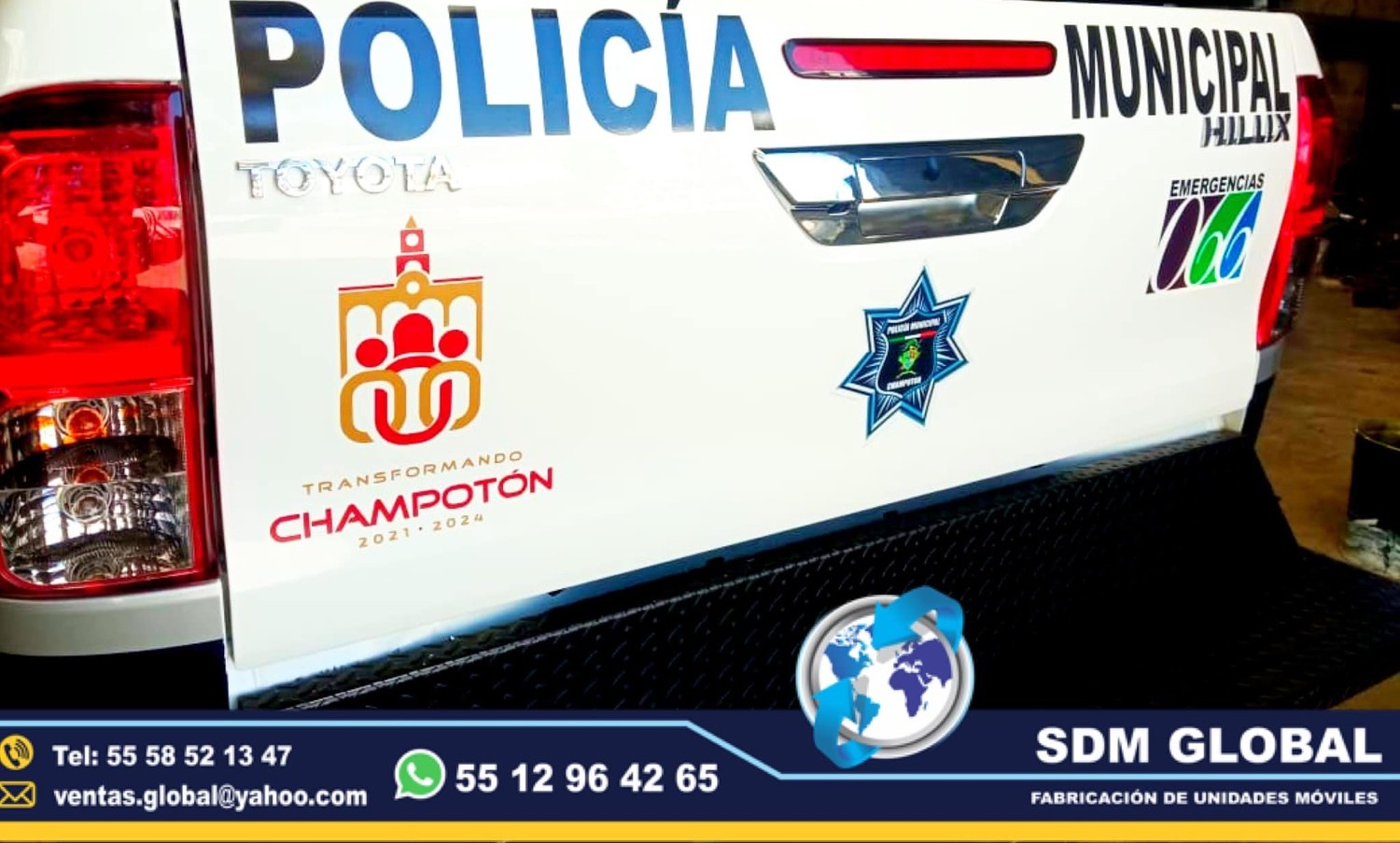 <span style="font-weight: bold;">Rotulacion o balizamiento de Patrullas, Policia Privada Unidad de Rescate&nbsp; &nbsp;</span><br>